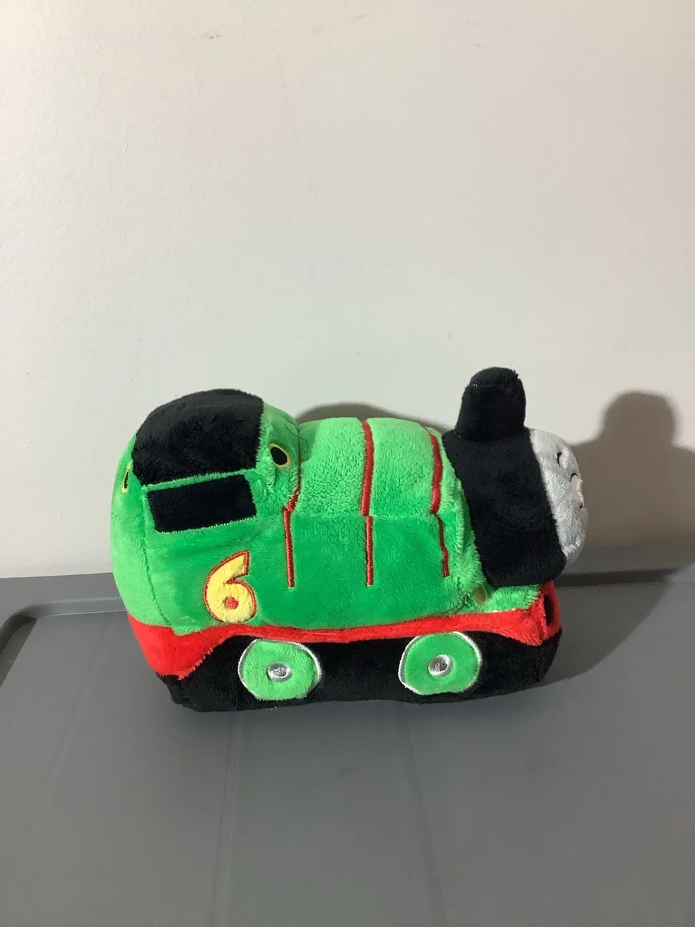 Thomas and Friends Green Number 6 Plush Train Toy - Soft Kids Stuffed Engine